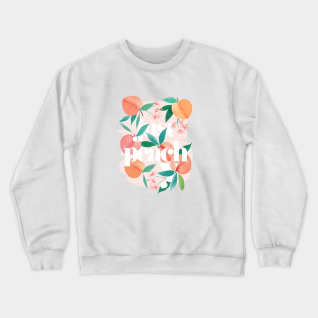 Just Peachy Crewneck Sweatshirt by Michele Norris